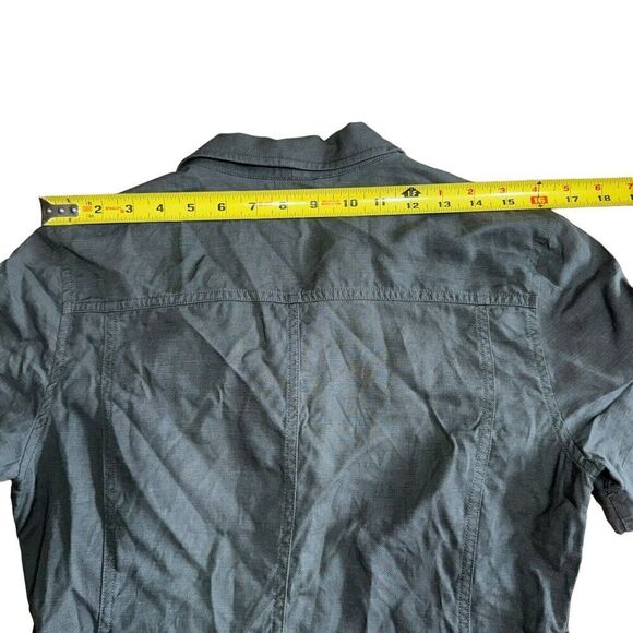 Stockholm Atelier & Other Stories Army Green Button Down Sz 6 Belted Dress - Picture 14 of 14